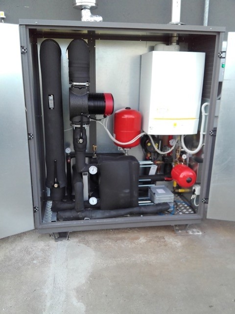Installazione modulo riscaldamento officina